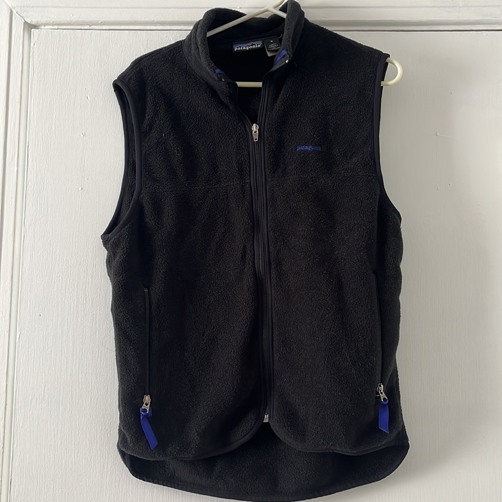 Patagonia Vest | SZ Small | Mens | Black + Blue